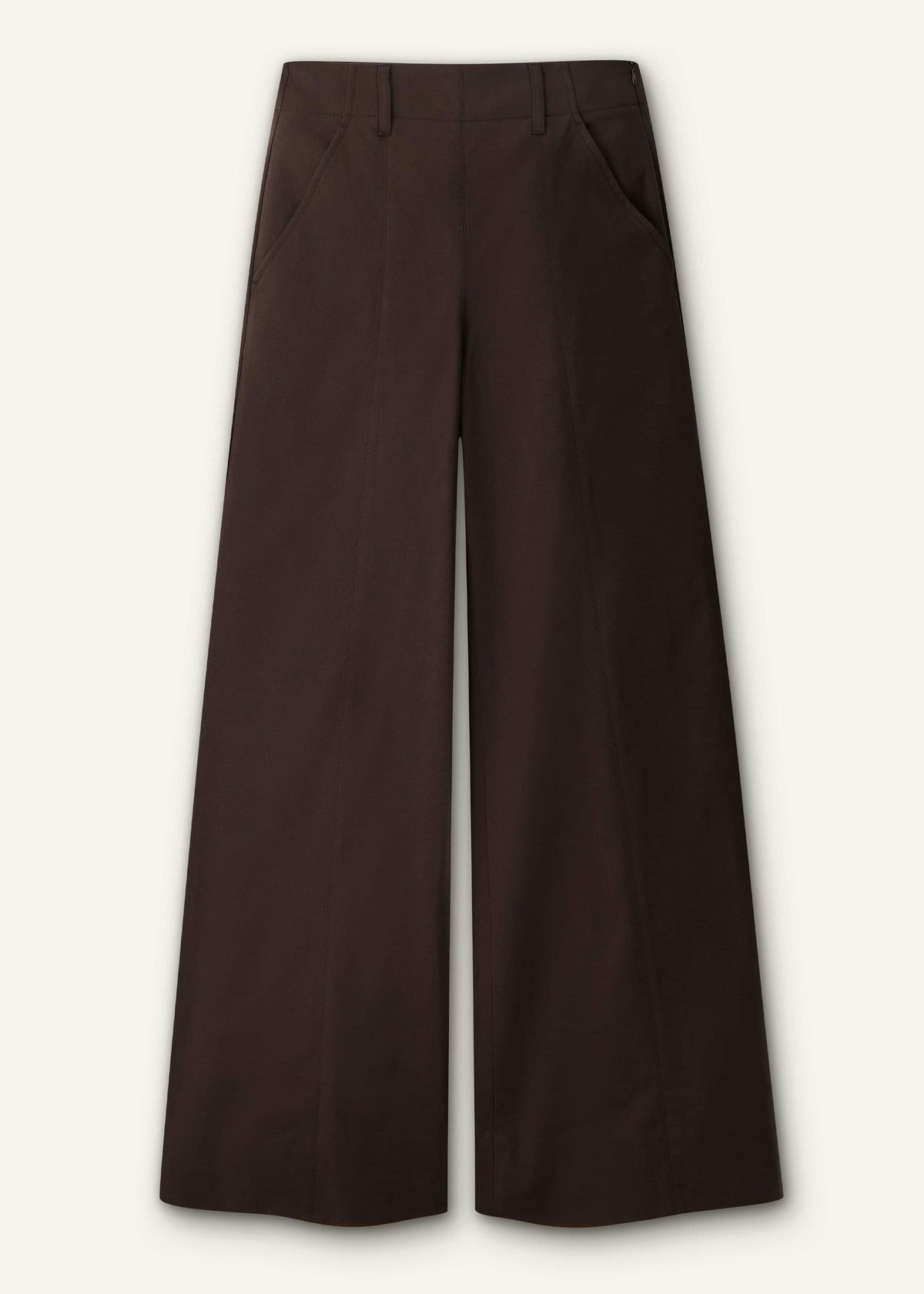 Brown High Waist Wide-Leg Pant | ME+EM Clothing