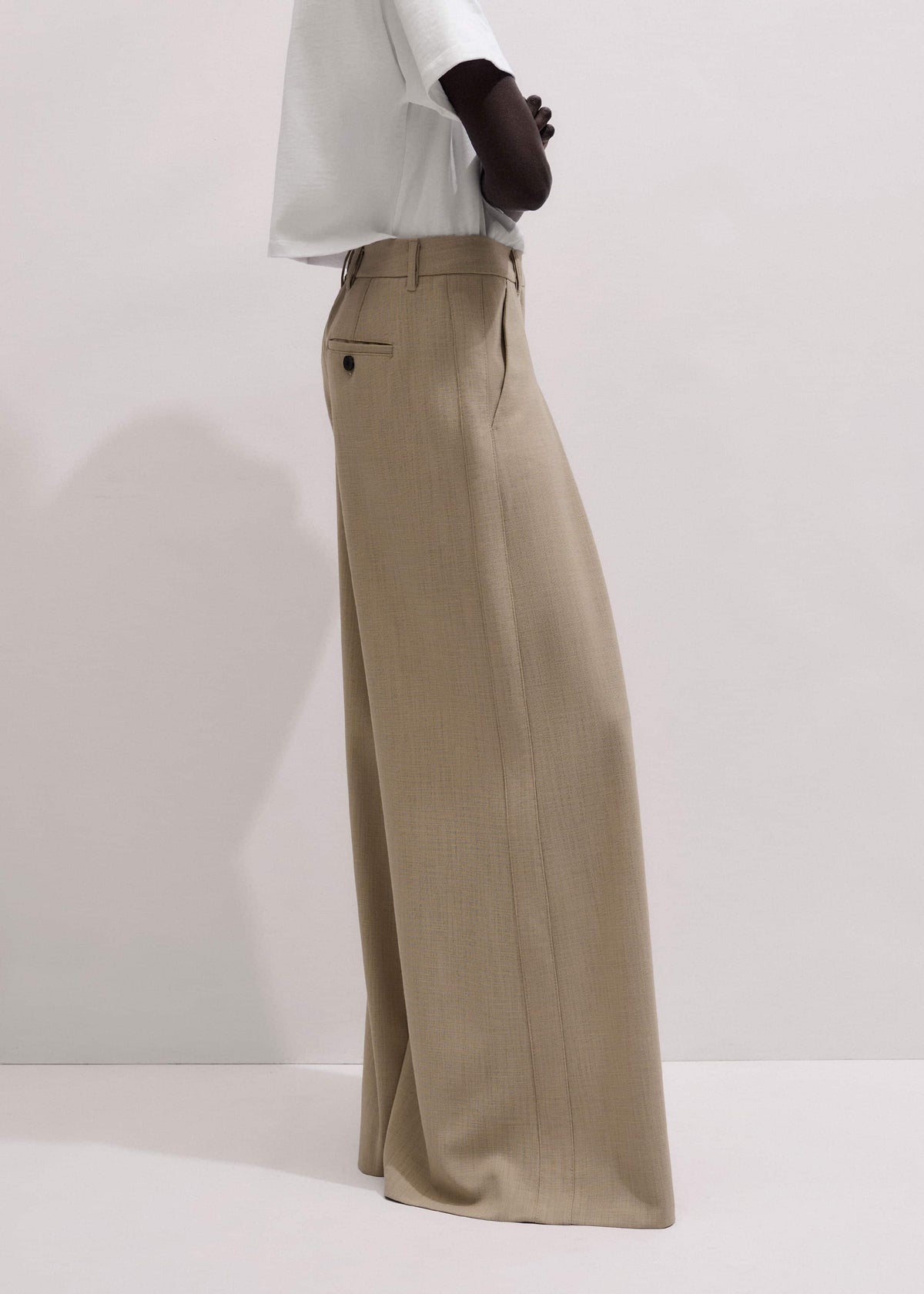 Sand Very Wide-Leg Pant | ME+EM Clothing