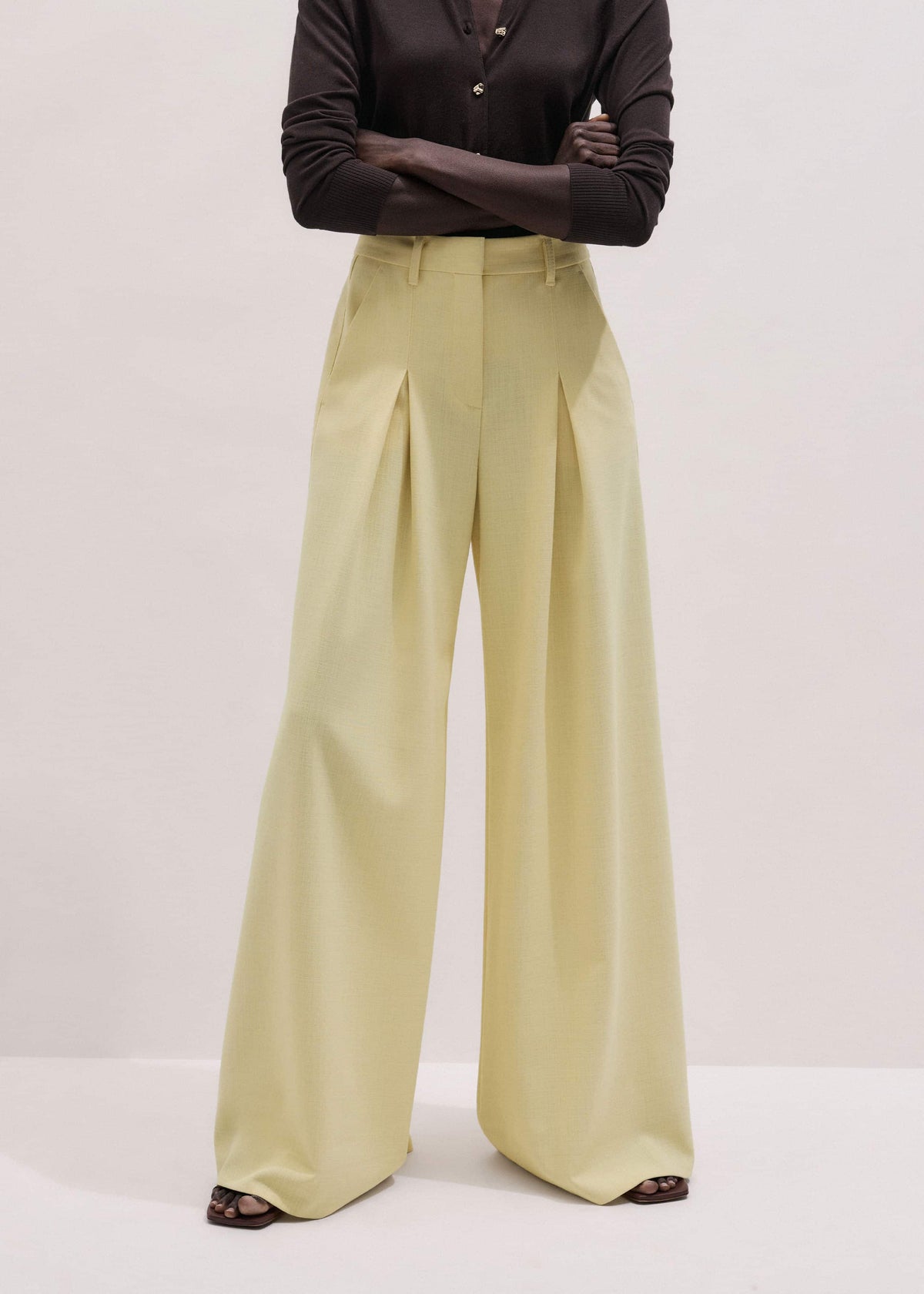 Yellow Very Wide-Leg Pant | ME+EM Clothing
