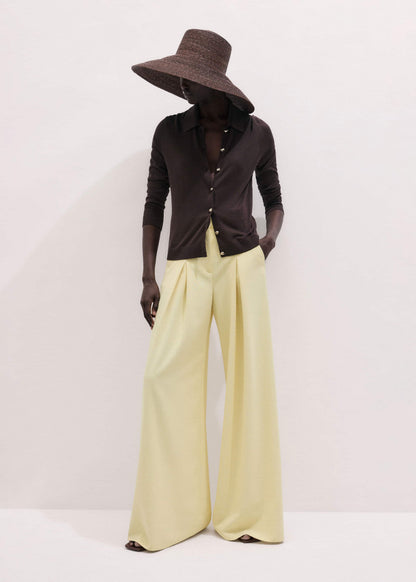 Yellow Very Wide-Leg Pant | ME+EM Clothing