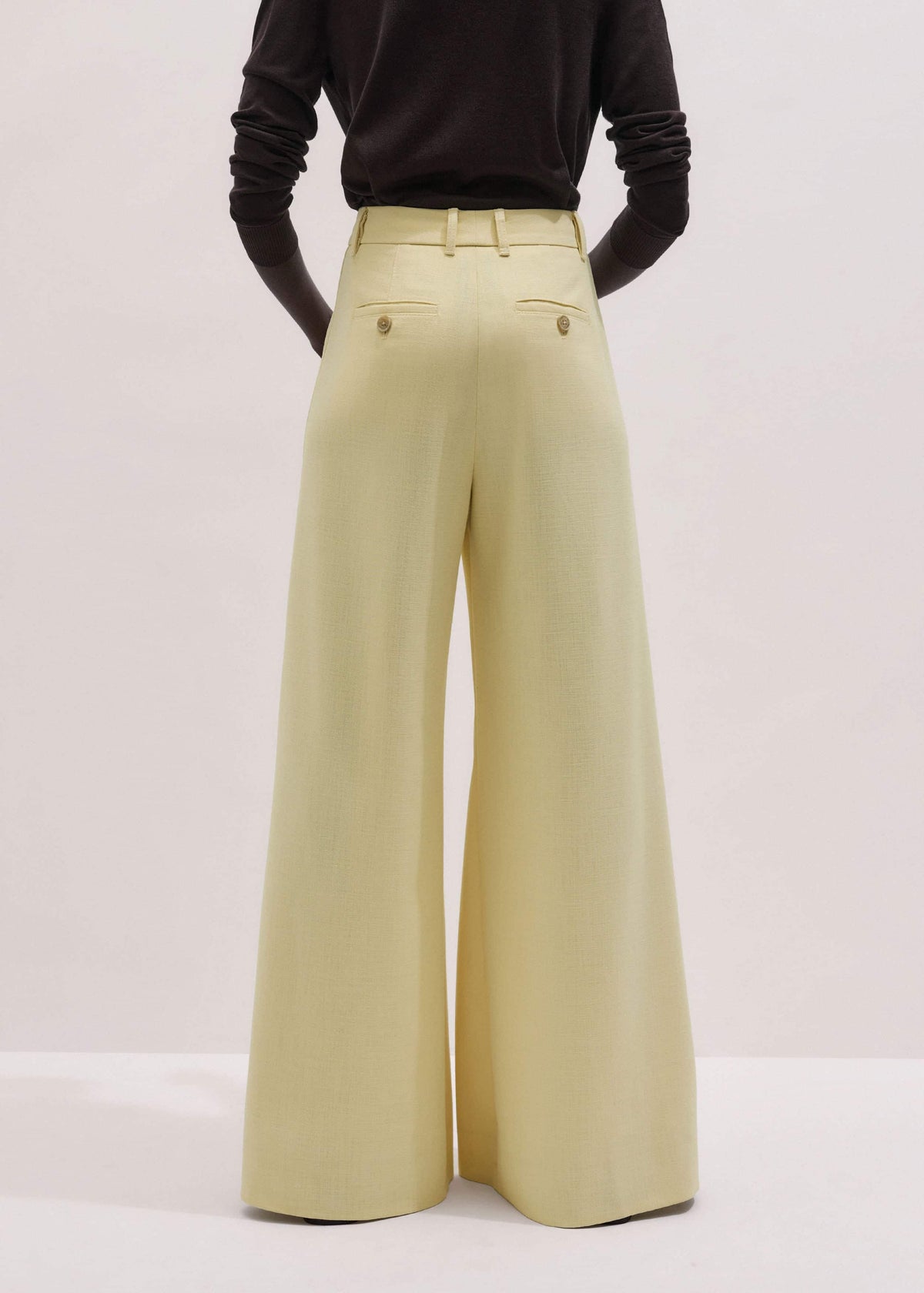 Yellow Very Wide-Leg Pant | ME+EM Clothing