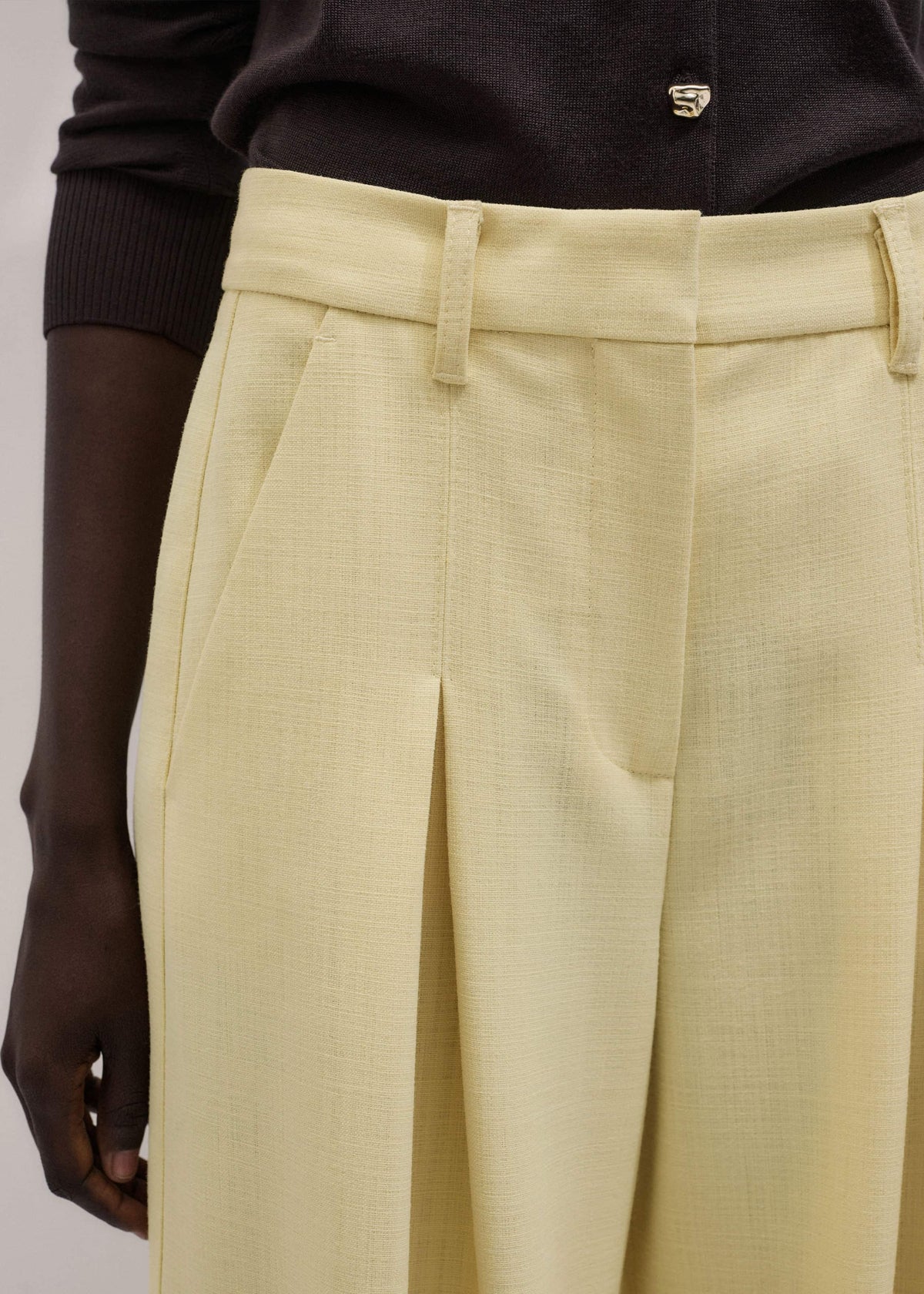 Yellow Very Wide-Leg Pant | ME+EM Clothing