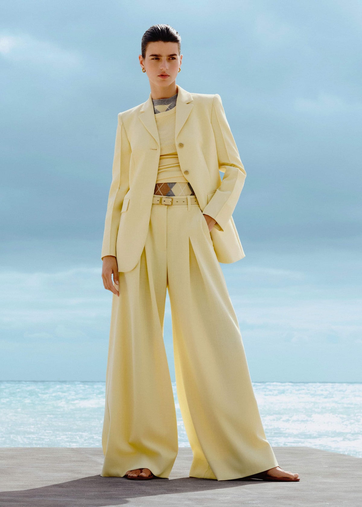 Yellow Very Wide-Leg Pant | ME+EM Clothing