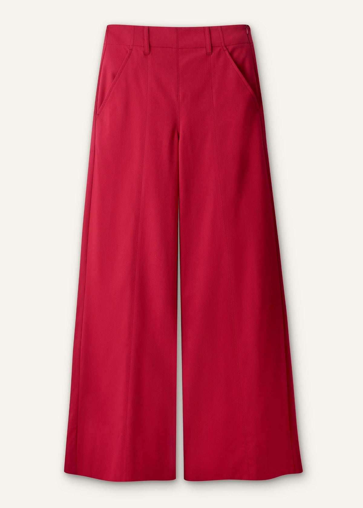 Red High Waist Wide-Leg Pant | ME+EM Clothing
