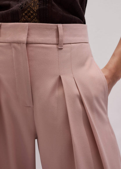 Pink Pleat Wide-Leg Pant | ME+EM Clothing