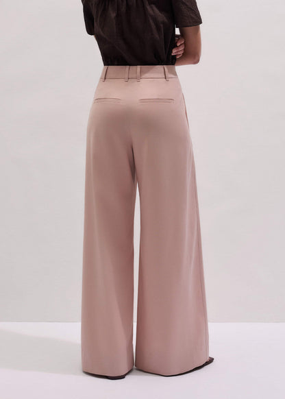 Pink Pleat Wide-Leg Pant | ME+EM Clothing