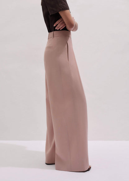 Pink Pleat Wide-Leg Pant | ME+EM Clothing