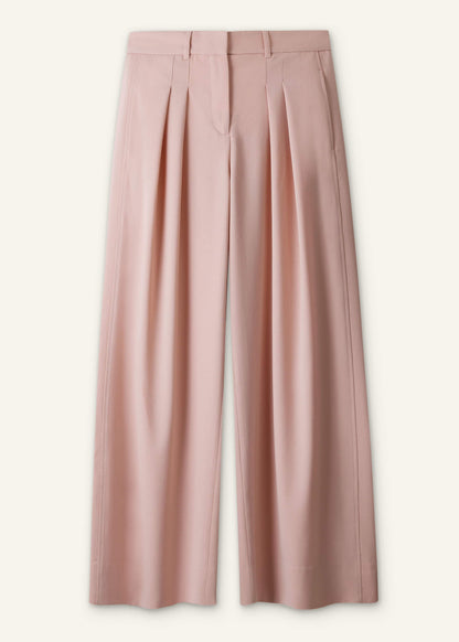 Pink Pleat Wide-Leg Pant | ME+EM Clothing