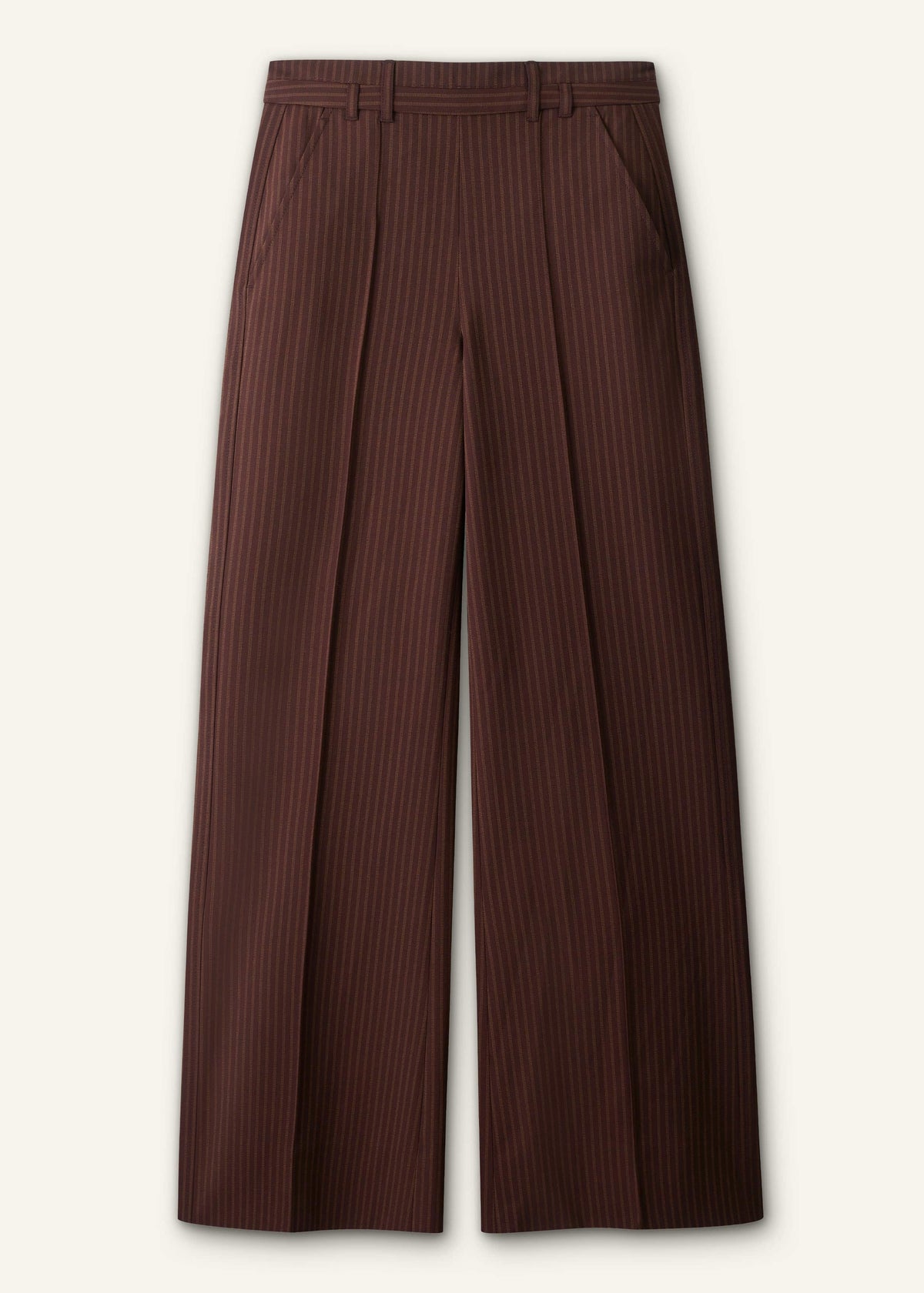 Cinnamon Pinstripe Wide-Leg Pant | ME+EM Clothing