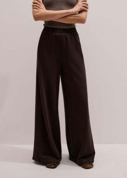 Brown Sweatshirt Wide-Leg Track Pant | ME+EM Clothing