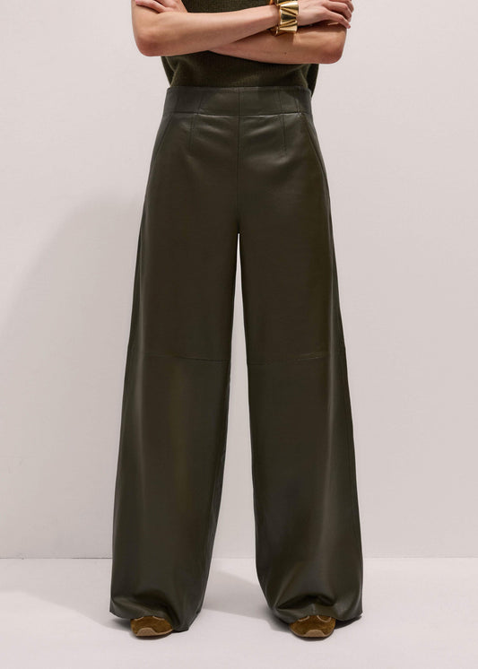 Olive Green Wide-Leg Pant | ME+EM Clothing