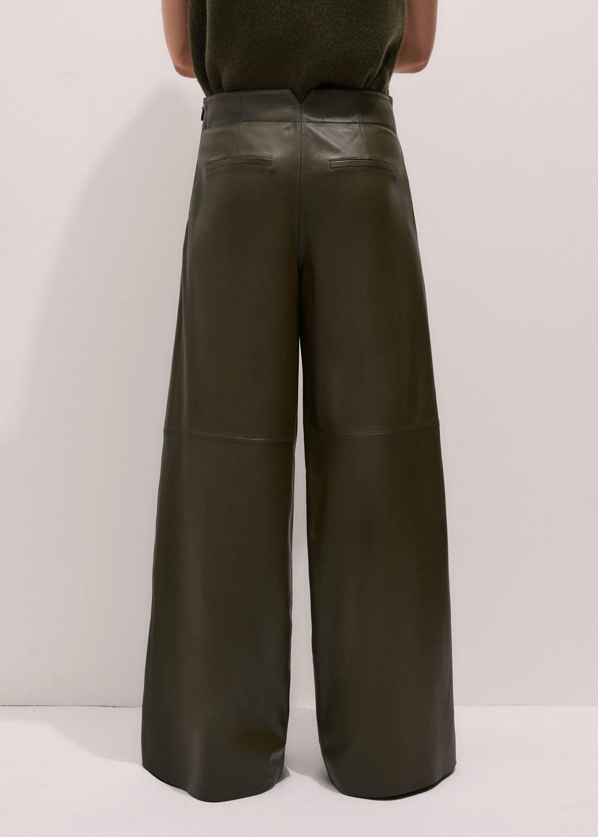 Olive Green Wide-Leg Pant | ME+EM Clothing