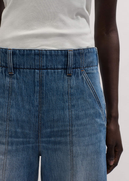 Mid-Blue High Waist Wide Jean | ME+EM Clothing