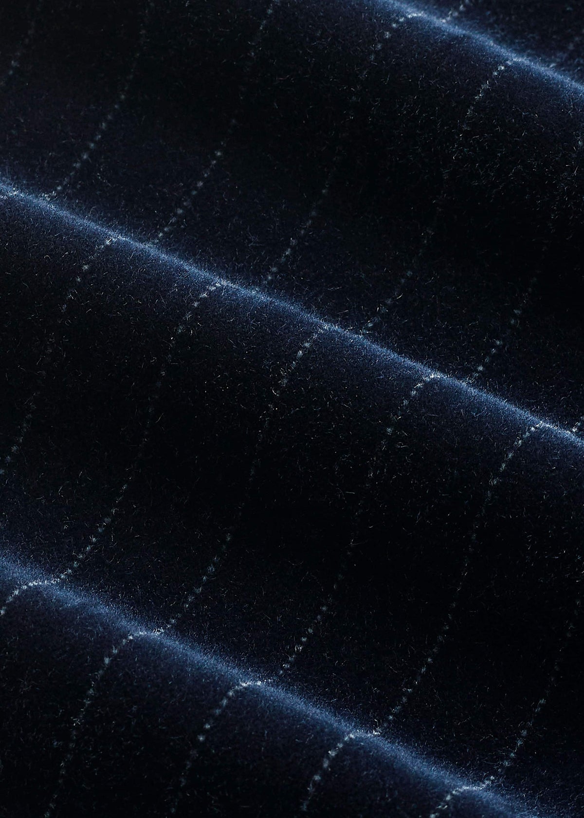 Navy Wool Pinstripe Wide-Leg Pant | ME+EM Clothing