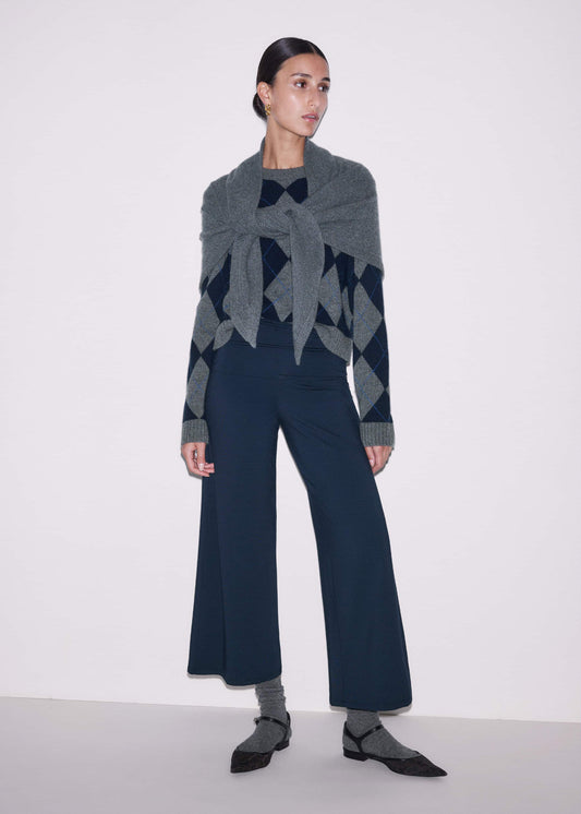 Crop Palazzo Pant - Dark Navy Travel Pants |Vacation Shop | ME+EM Clothing