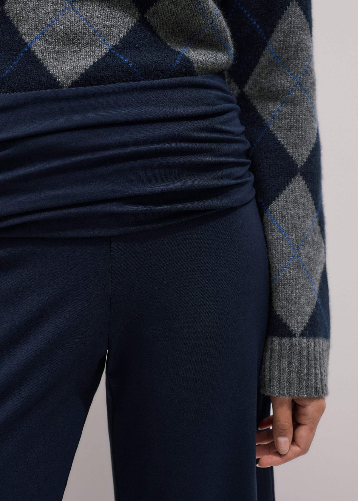 Crop Palazzo Pant - Dark Navy Travel Pants |Vacation Shop | ME+EM Clothing