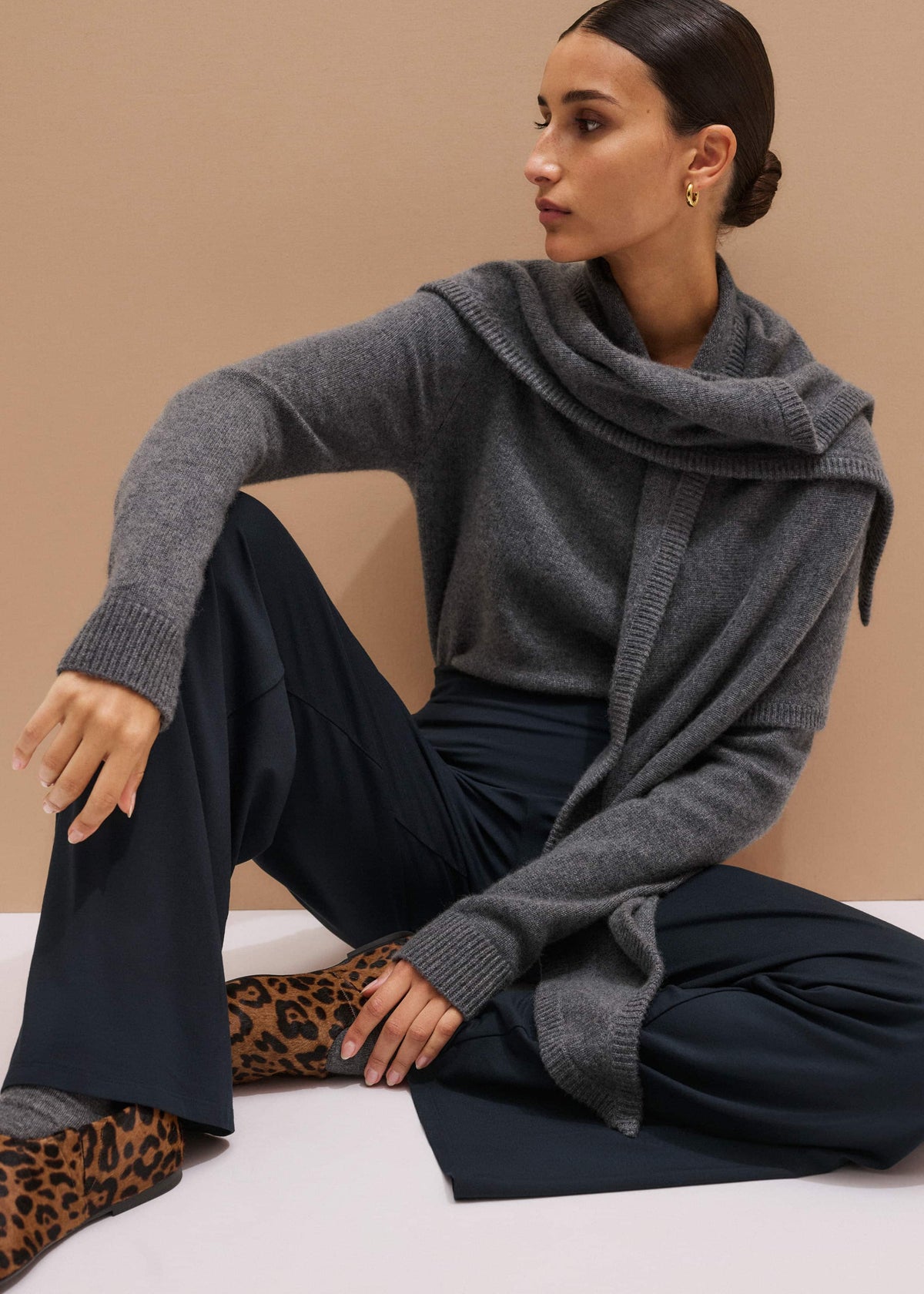 Navy Icon Palazzo Pant | ME+EM Clothing