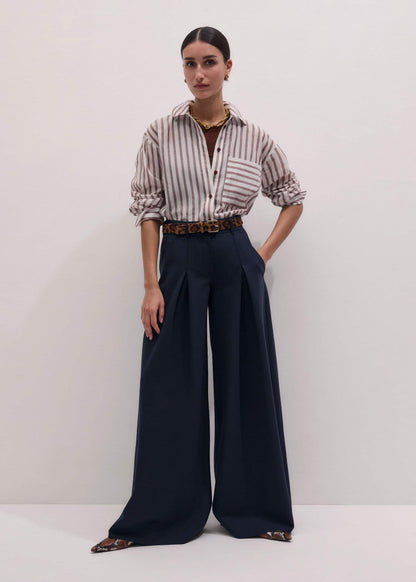 Navy Ultimate Very Wide-Leg Pant | ME+EM Clothing