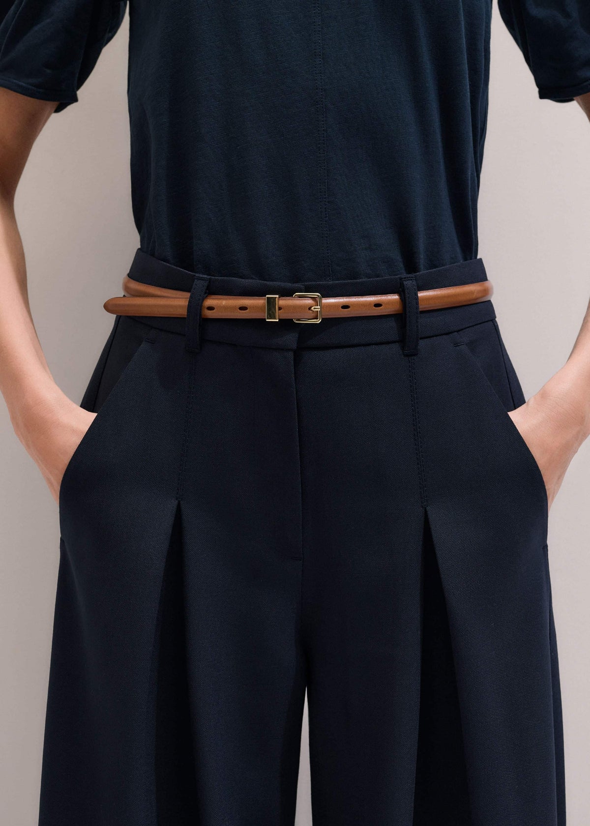 Navy Ultimate Very Wide-Leg Pant | ME+EM Clothing