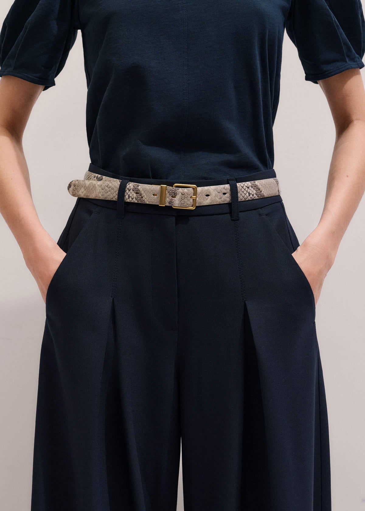 Navy Ultimate Very Wide-Leg Pant | ME+EM Clothing
