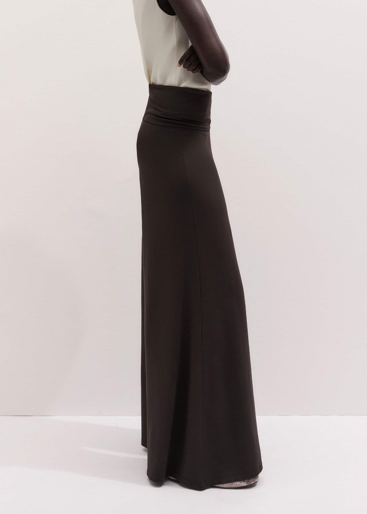 Brown Super Wide Palazzo Pant | ME+EM Clothing