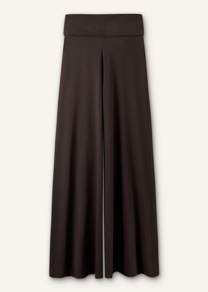 Brown Super Wide Palazzo Pant | ME+EM Clothing