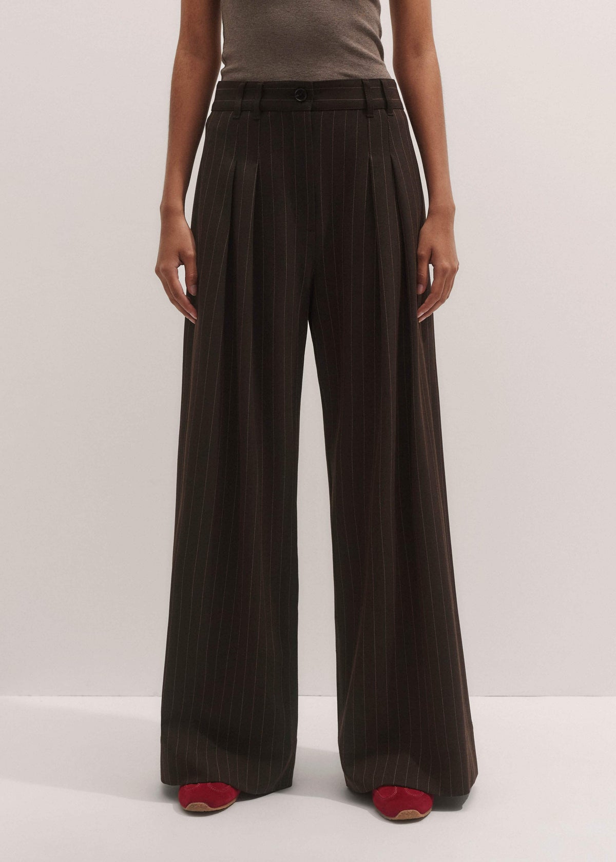 Brown Wide-Leg Pant | ME+EM Clothing