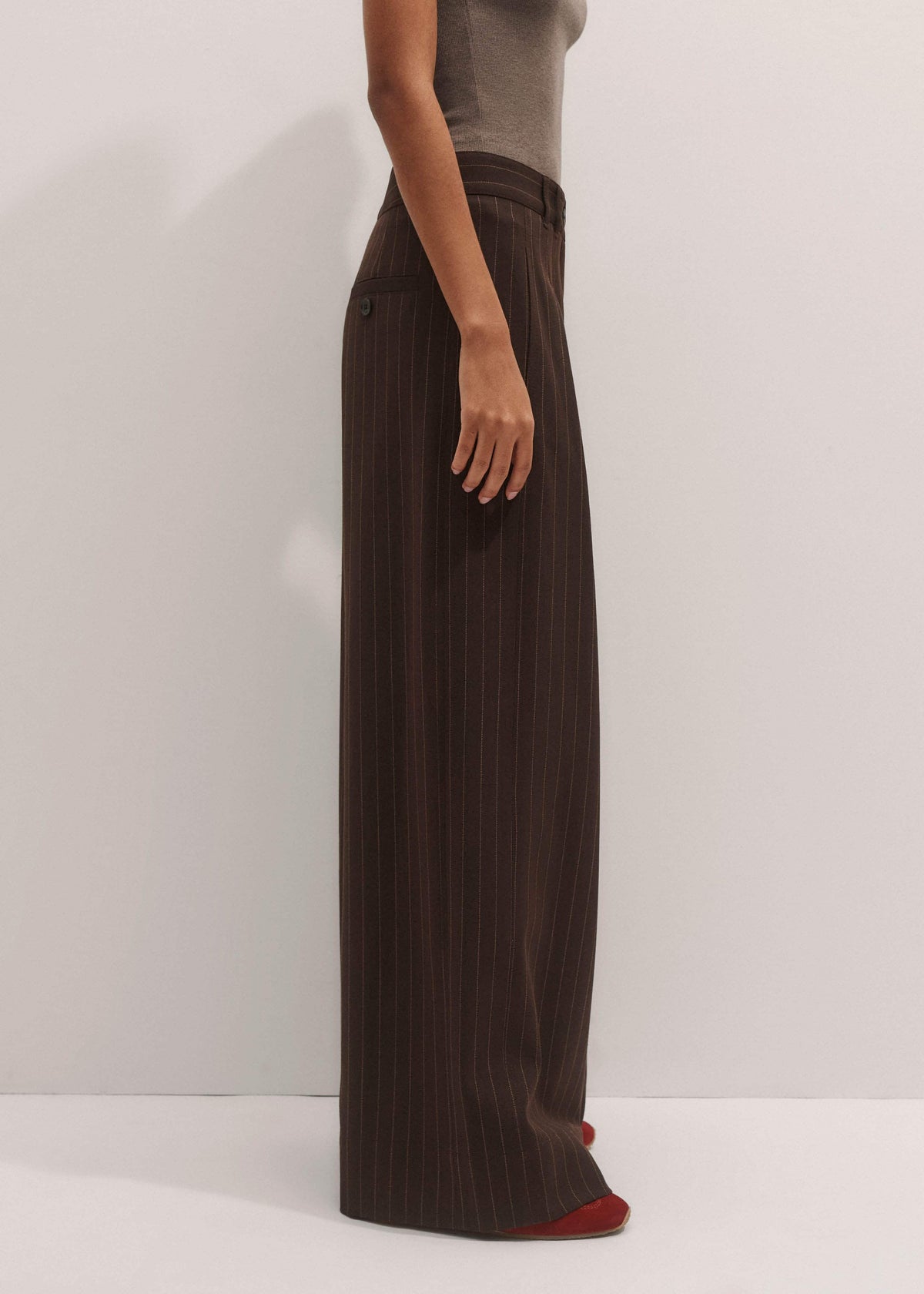 Brown Wide-Leg Pant | ME+EM Clothing