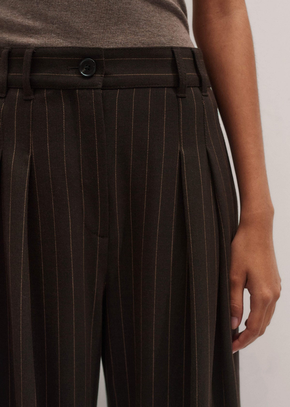 Brown Wide-Leg Pant | ME+EM Clothing