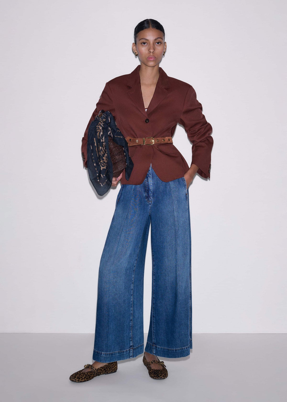 Blue Straight Culotte Jean | ME+EM Clothing