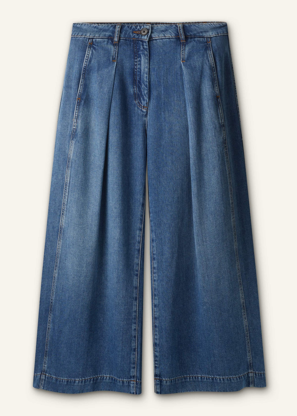 Blue Straight Culotte Jean | ME+EM Clothing