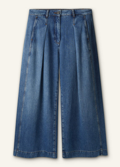 Blue Straight Culotte Jean | ME+EM Clothing