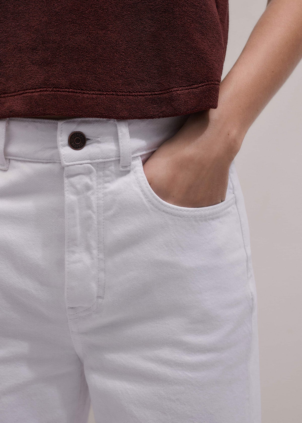 White Leg Elongator Jean | ME+EM Clothing