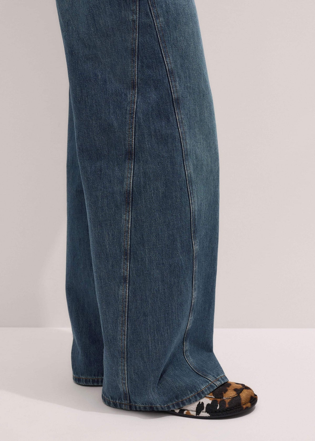 Blue Relaxed Straight Insert Jean | ME+EM Clothing