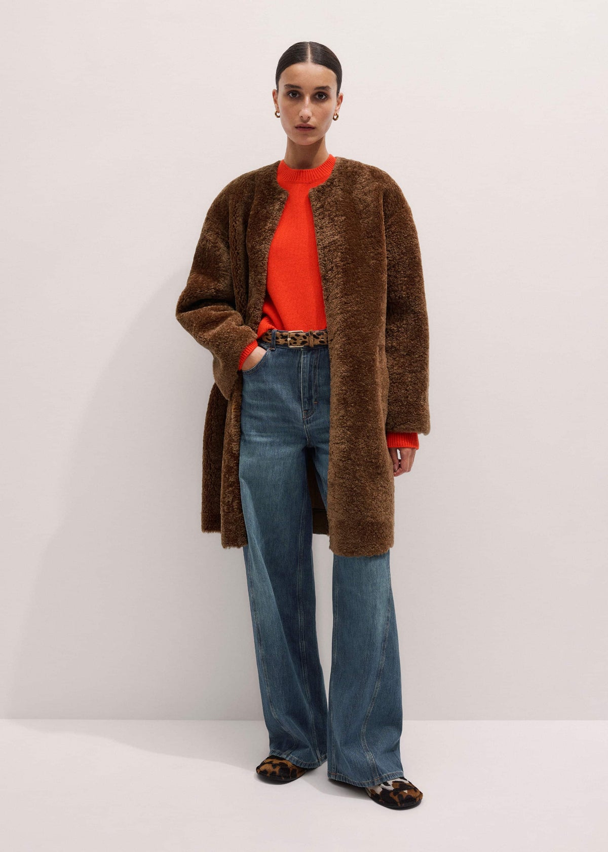 Blue Relaxed Straight Insert Jean | ME+EM Clothing