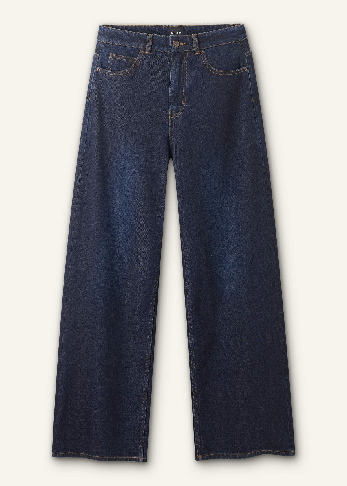 Dark Blue Rinse Wash Ultimate Wide-Leg Jean | ME+EM Clothing
