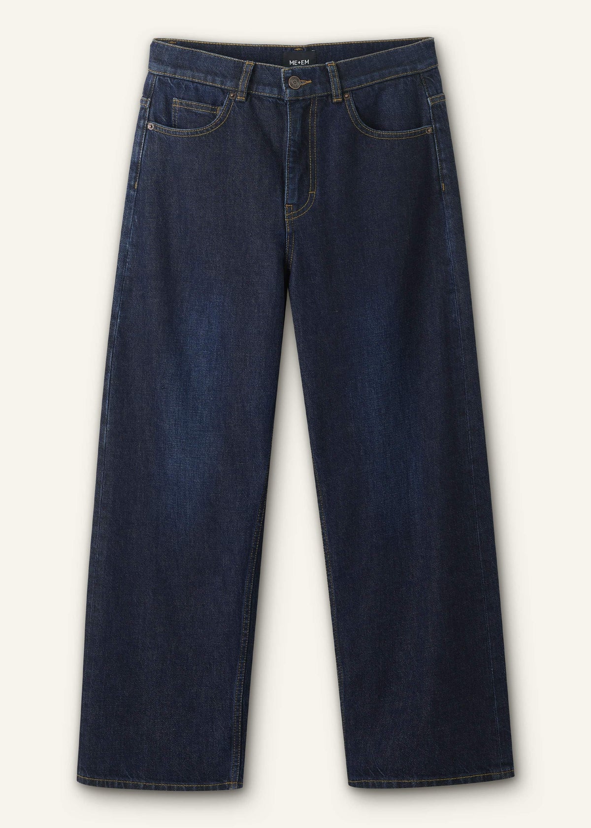 Dark Blue Straight Crop Jean | ME+EM Clothing
