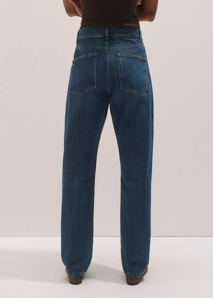 Blue Full-Length Straight Jean | ME+EM Clothing