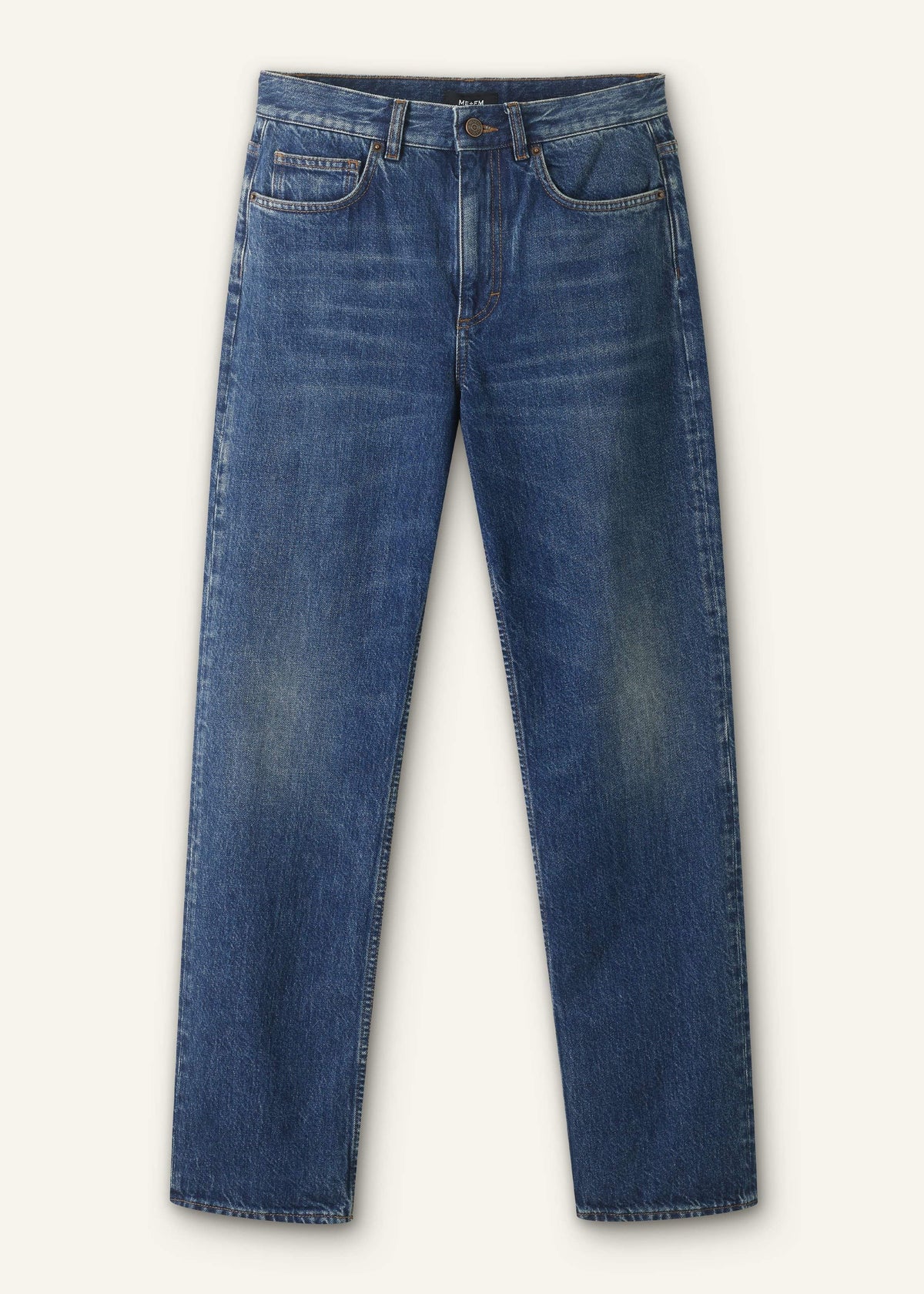 Blue Full-Length Straight Jean | ME+EM Clothing
