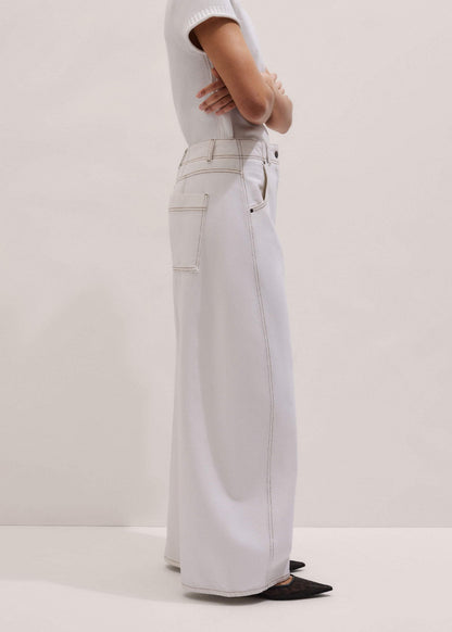 White Relaxed Engineered Jean | ME+EM Clothing