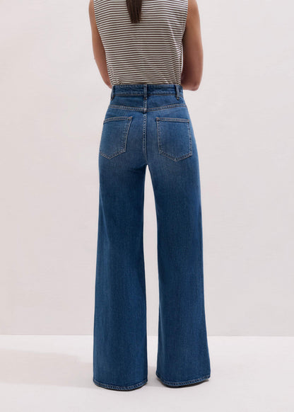 Blue Super Flare Wide Jean | ME+EM Clothing