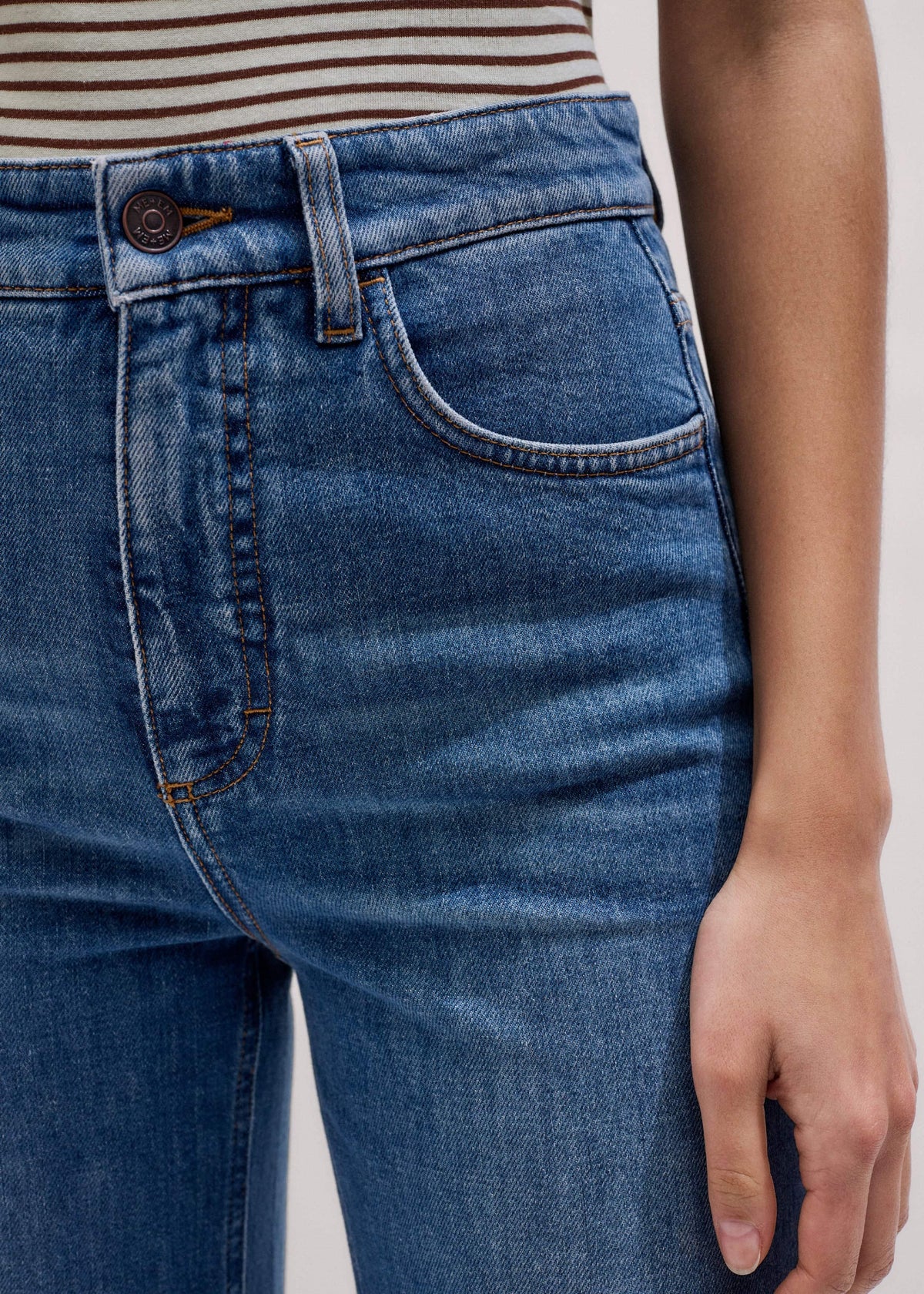 Blue Super Flare Wide Jean | ME+EM Clothing