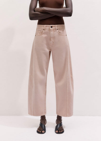 Pink Exaggerated Crop Jean | ME+EM Clothing