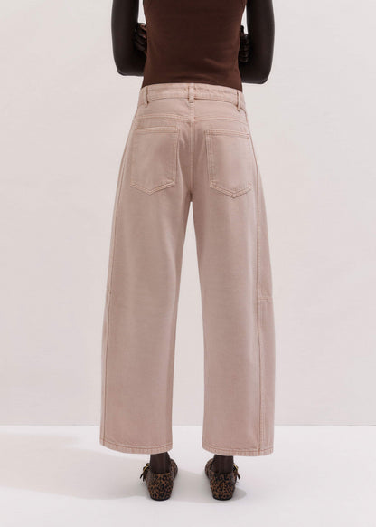 Pink Exaggerated Crop Jean | ME+EM Clothing