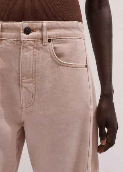 Pink Exaggerated Crop Jean | ME+EM Clothing