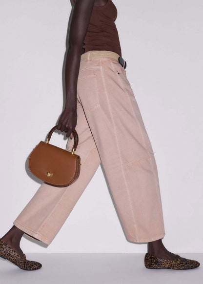 Pink Exaggerated Crop Jean | ME+EM Clothing