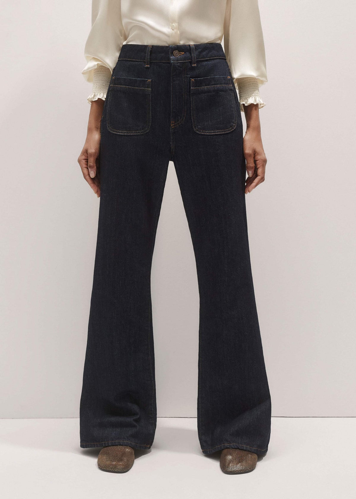 Blue Subtle Flare Jean | ME+EM Clothing