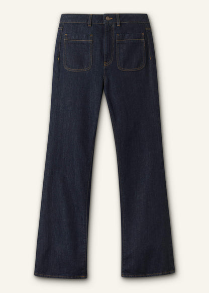 Blue Subtle Flare Jean | ME+EM Clothing