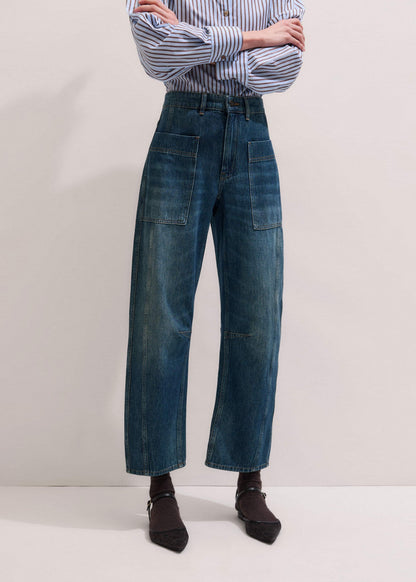 Blue Patch Pocket Engineered Jean | ME+EM Clothing
