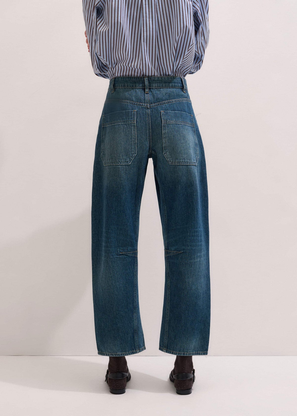 Blue Patch Pocket Engineered Jean | ME+EM Clothing
